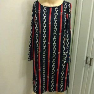 ❤️Rare JUICY COUTURE Equestrian Horsebit Tent Dress Sz Large
